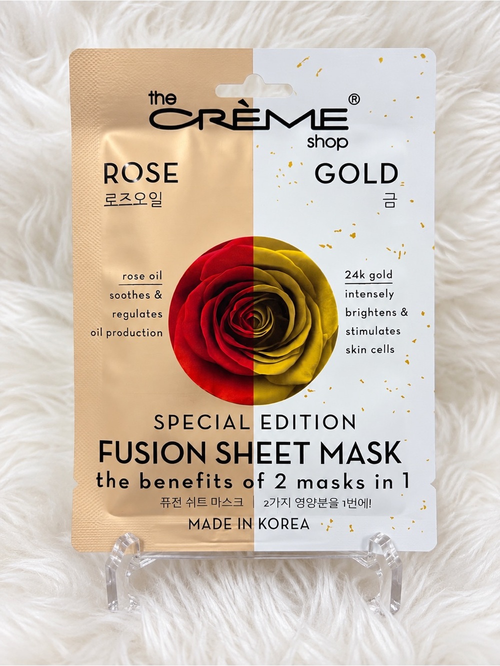 The Crème Shop Rose & Gold Fusion Sheet Mask